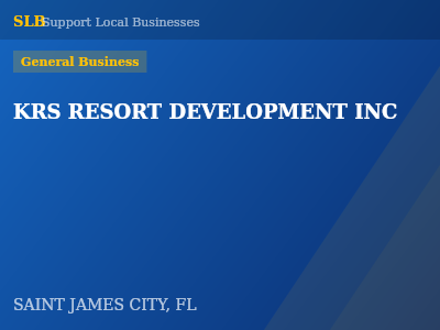 KRS RESORT DEVELOPMENT INC — General Business in SAINT JAMES CITY, FL