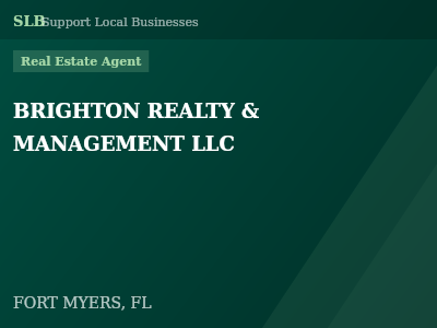 BRIGHTON REALTY & MANAGEMENT LLC — Real Estate Agent in FORT MYERS, FL