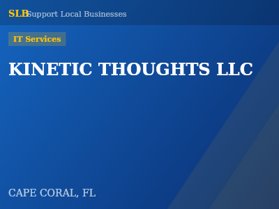 KINETIC THOUGHTS LLC — IT Services in CAPE CORAL, FL