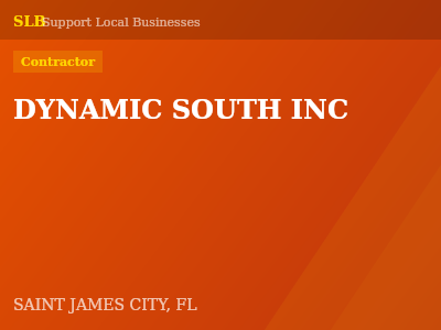 DYNAMIC SOUTH INC — Contractor in SAINT JAMES CITY, FL