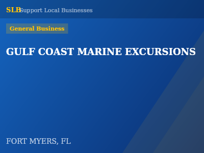 GULF COAST MARINE EXCURSIONS — General Business in FORT MYERS, FL