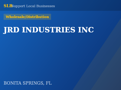 JRD INDUSTRIES INC — Wholesale/Distribution in BONITA SPRINGS, FL
