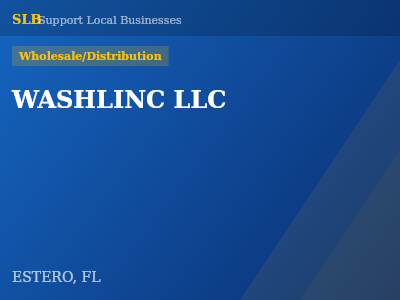 WASHLINC LLC — Wholesale/Distribution in ESTERO, FL