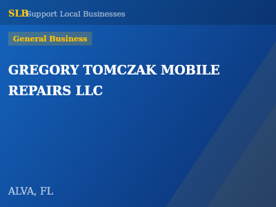 GREGORY TOMCZAK MOBILE REPAIRS LLC — General Business in ALVA, FL