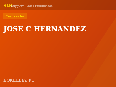 JOSE C HERNANDEZ — Contractor in BOKEELIA, FL