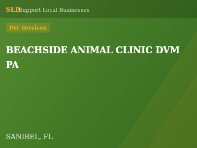 BEACHSIDE ANIMAL CLINIC DVM PA — Pet Services in SANIBEL, FL