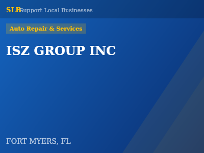 ISZ GROUP INC — Auto Repair & Services in FORT MYERS, FL