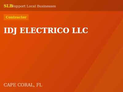 IDJ ELECTRICO LLC — Contractor in CAPE CORAL, FL