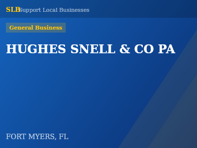 HUGHES SNELL & CO PA — General Business in FORT MYERS, FL