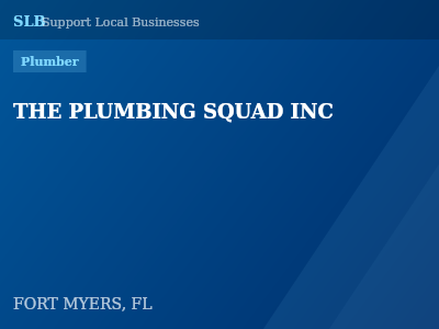 THE PLUMBING SQUAD INC — Plumber in FORT MYERS, FL