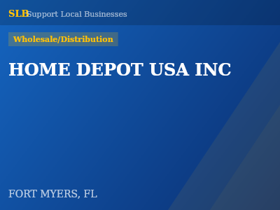 HOME DEPOT USA INC — Wholesale/Distribution in FORT MYERS, FL