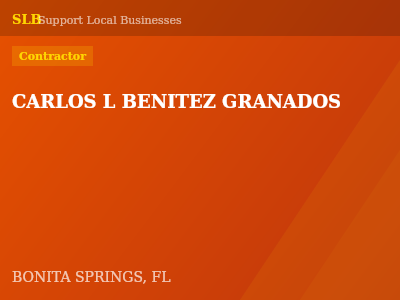 CARLOS L BENITEZ GRANADOS — Contractor in BONITA SPRINGS, FL