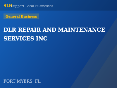 DLR REPAIR AND MAINTENANCE SERVICES INC — General Business in FORT MYERS, FL