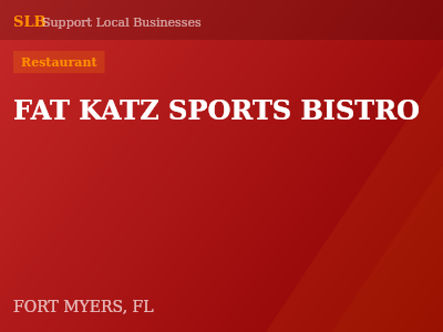FAT KATZ SPORTS BISTRO — Restaurant in FORT MYERS, FL