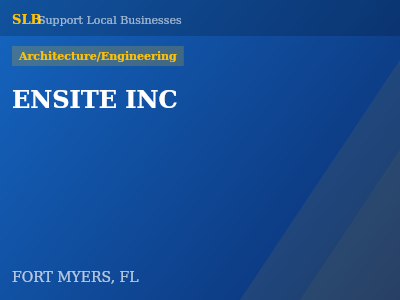 ENSITE INC — Architecture/Engineering in FORT MYERS, FL