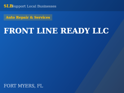 FRONT LINE READY LLC — Auto Repair & Services in FORT MYERS, FL