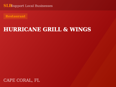 HURRICANE GRILL & WINGS — Restaurant in CAPE CORAL, FL