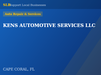 KENS AUTOMOTIVE SERVICES LLC — Auto Repair & Services in CAPE CORAL, FL