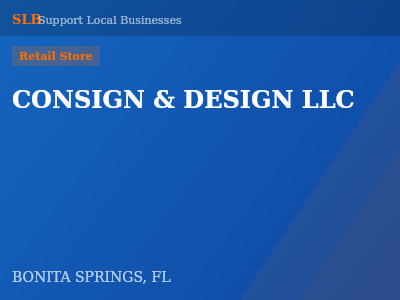 CONSIGN & DESIGN LLC — Retail Store in BONITA SPRINGS, FL