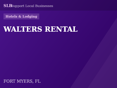 WALTERS RENTAL — Hotels & Lodging in FORT MYERS, FL