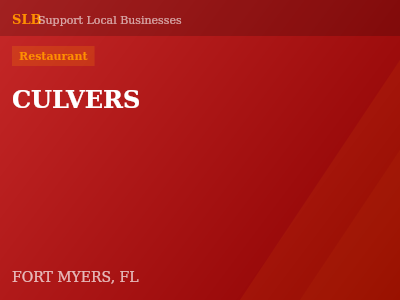 CULVERS — Restaurant in FORT MYERS, FL