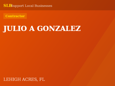 JULIO A GONZALEZ — Contractor in LEHIGH ACRES, FL