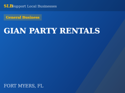 GIAN PARTY RENTALS — General Business in FORT MYERS, FL
