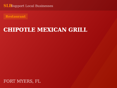 CHIPOTLE MEXICAN GRILL — Restaurant in FORT MYERS, FL