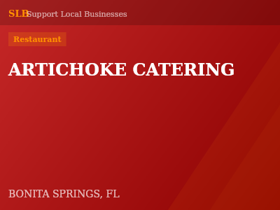 ARTICHOKE CATERING — Restaurant in BONITA SPRINGS, FL