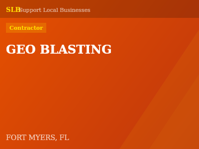 GEO BLASTING — Contractor in FORT MYERS, FL