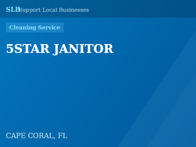 5STAR JANITOR — Cleaning Service in CAPE CORAL, FL