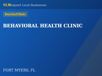 BEHAVIORAL HEALTH CLINIC — Doctor/Clinic in FORT MYERS, FL