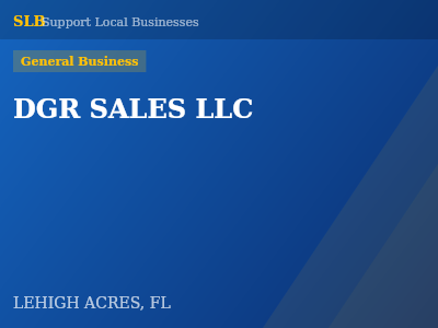 DGR SALES LLC — General Business in LEHIGH ACRES, FL