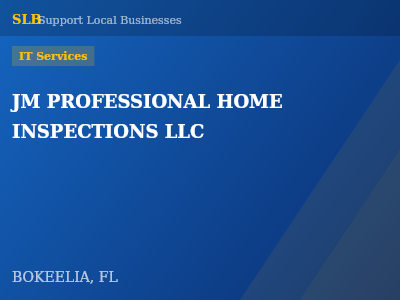JM PROFESSIONAL HOME INSPECTIONS LLC — IT Services in BOKEELIA, FL