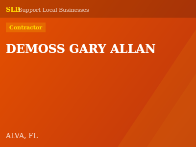DEMOSS GARY ALLAN — Contractor in ALVA, FL