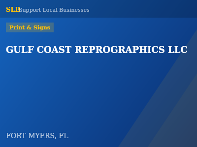 GULF COAST REPROGRAPHICS LLC — Print & Signs in FORT MYERS, FL