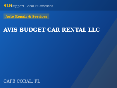 AVIS BUDGET CAR RENTAL LLC — Auto Repair & Services in CAPE CORAL, FL