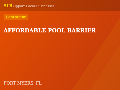 AFFORDABLE POOL BARRIER — Contractor in FORT MYERS, FL