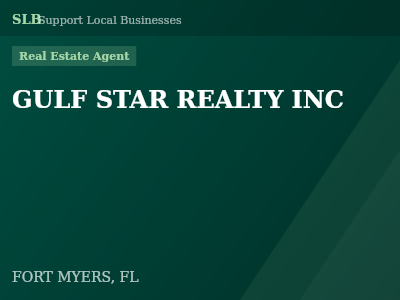 GULF STAR REALTY INC — Real Estate Agent in FORT MYERS, FL
