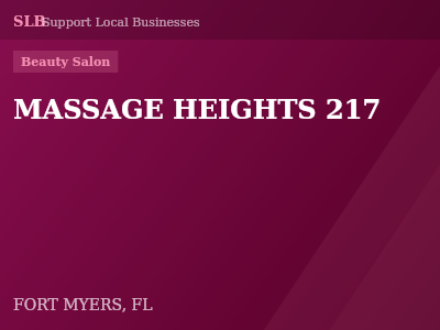 MASSAGE HEIGHTS 217 — Beauty Salon in FORT MYERS, FL