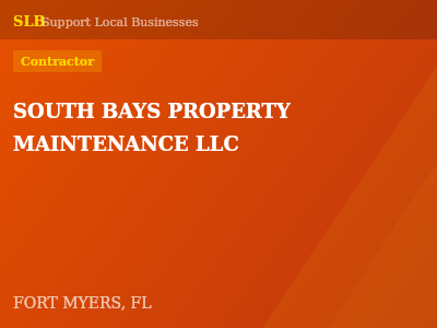 SOUTH BAYS PROPERTY MAINTENANCE LLC — Contractor in FORT MYERS, FL