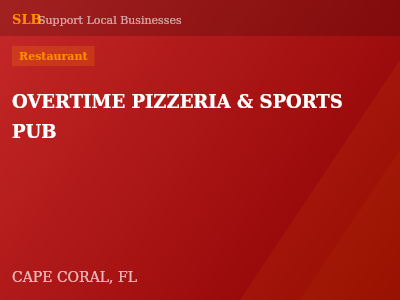 OVERTIME PIZZERIA & SPORTS PUB — Restaurant in CAPE CORAL, FL