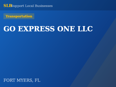GO EXPRESS ONE LLC — Transportation in FORT MYERS, FL