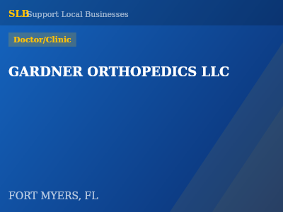 GARDNER ORTHOPEDICS LLC — Doctor/Clinic in FORT MYERS, FL