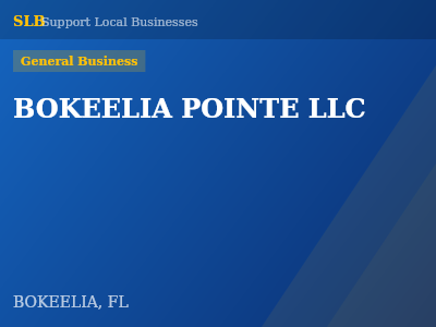 BOKEELIA POINTE LLC — General Business in BOKEELIA, FL