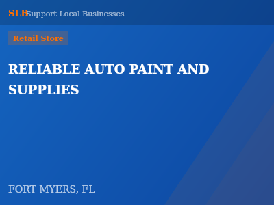 RELIABLE AUTO PAINT AND SUPPLIES — Retail Store in FORT MYERS, FL