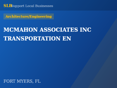MCMAHON ASSOCIATES INC TRANSPORTATION EN — Architecture/Engineering in FORT MYERS, FL