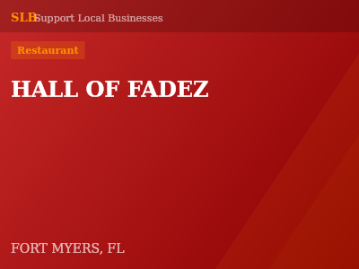HALL OF FADEZ — Restaurant in FORT MYERS, FL