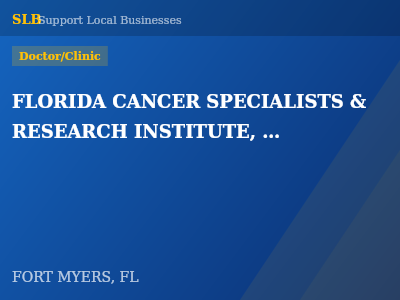 FLORIDA CANCER SPECIALISTS & RESEARCH INSTITUTE, LLC — Doctor/Clinic in FORT MYERS, FL
