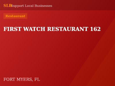 FIRST WATCH RESTAURANT 162 — Restaurant in FORT MYERS, FL